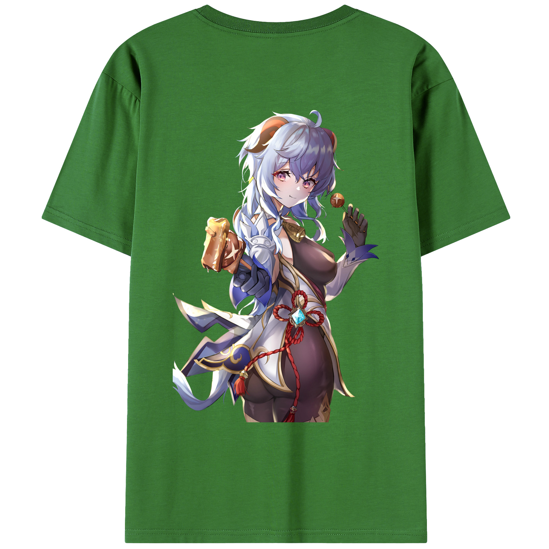 げんし神 甘雨 かんう genshin Ganyu レディース半袖Tシャツ(バックプリント)